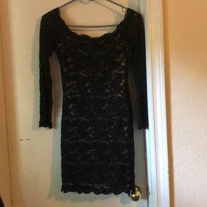 Lace black dress